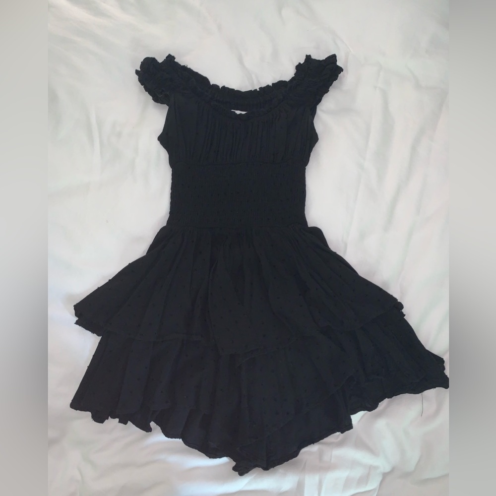 Princess Polly THE LOVE GALORE ROMPER - BLACK